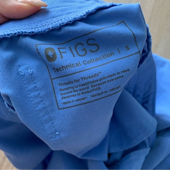 FIGS womens Zamora cargo jogger scrubs blue size small - Picture 5 of 9